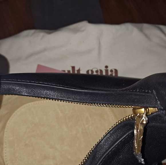 Cult Gaia Black Mini Hobo Bag with Gold Handle - Picture 10 of 16